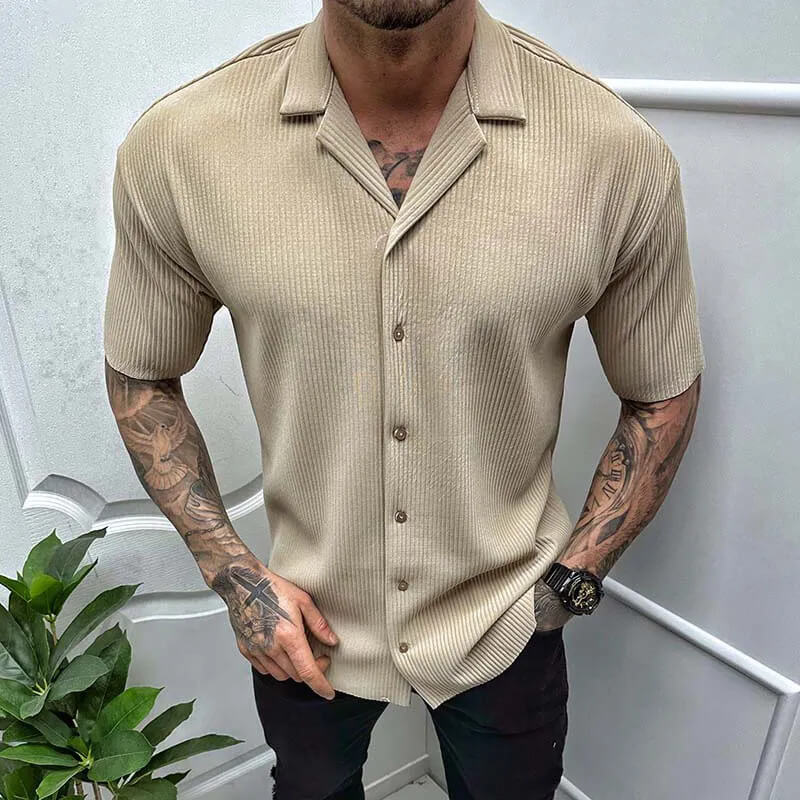 Men's Casual Short Sleeve Breathable Shirt