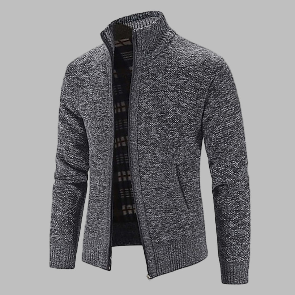 Trendy Crew Neck Knit Sweater for Men