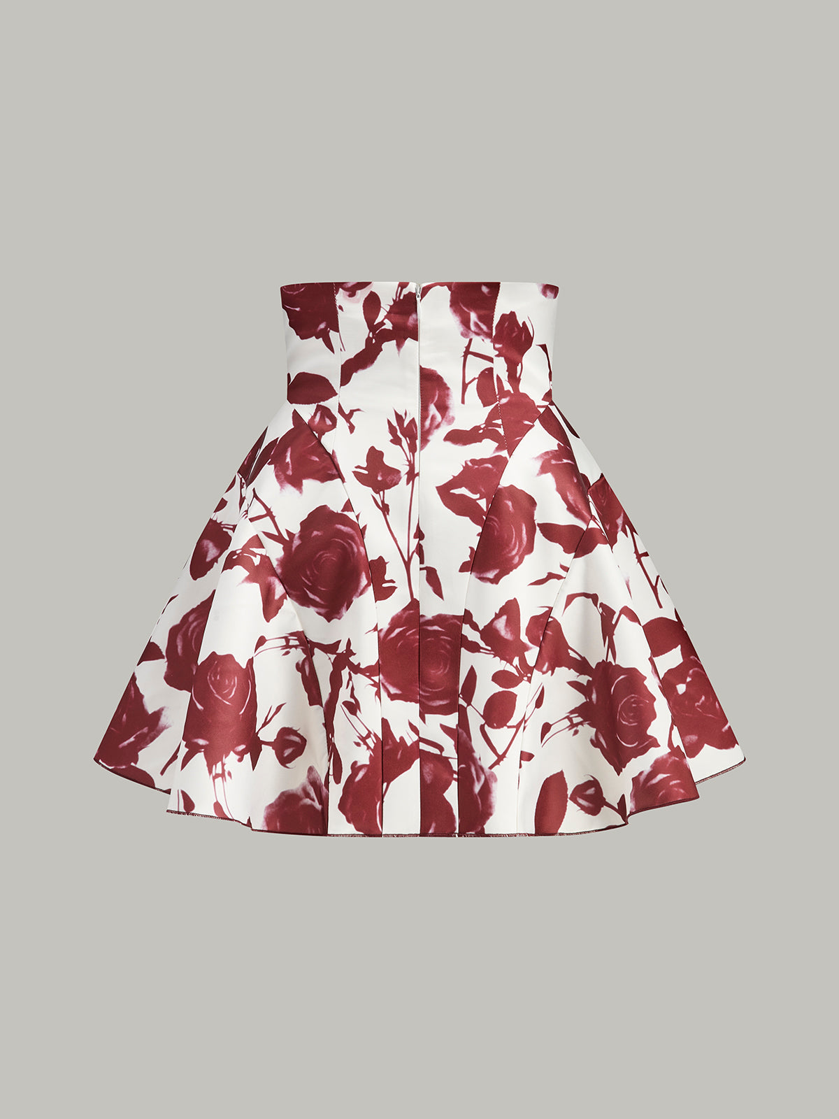 Pretty Flower Patterned Mini Skirt