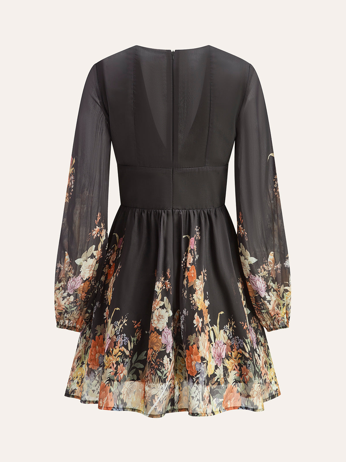 Pretty Floral V-Neck Summer Dress