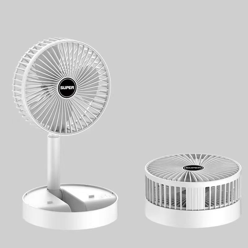 Foldable Portable Fan - CoolWave-White-Nora Luxe