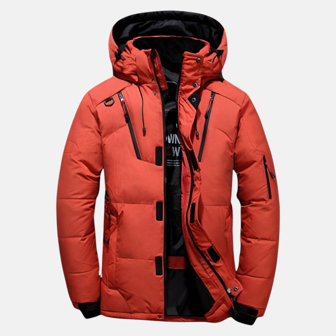 Warm Thick Filled Mid-Length Hooded Parka