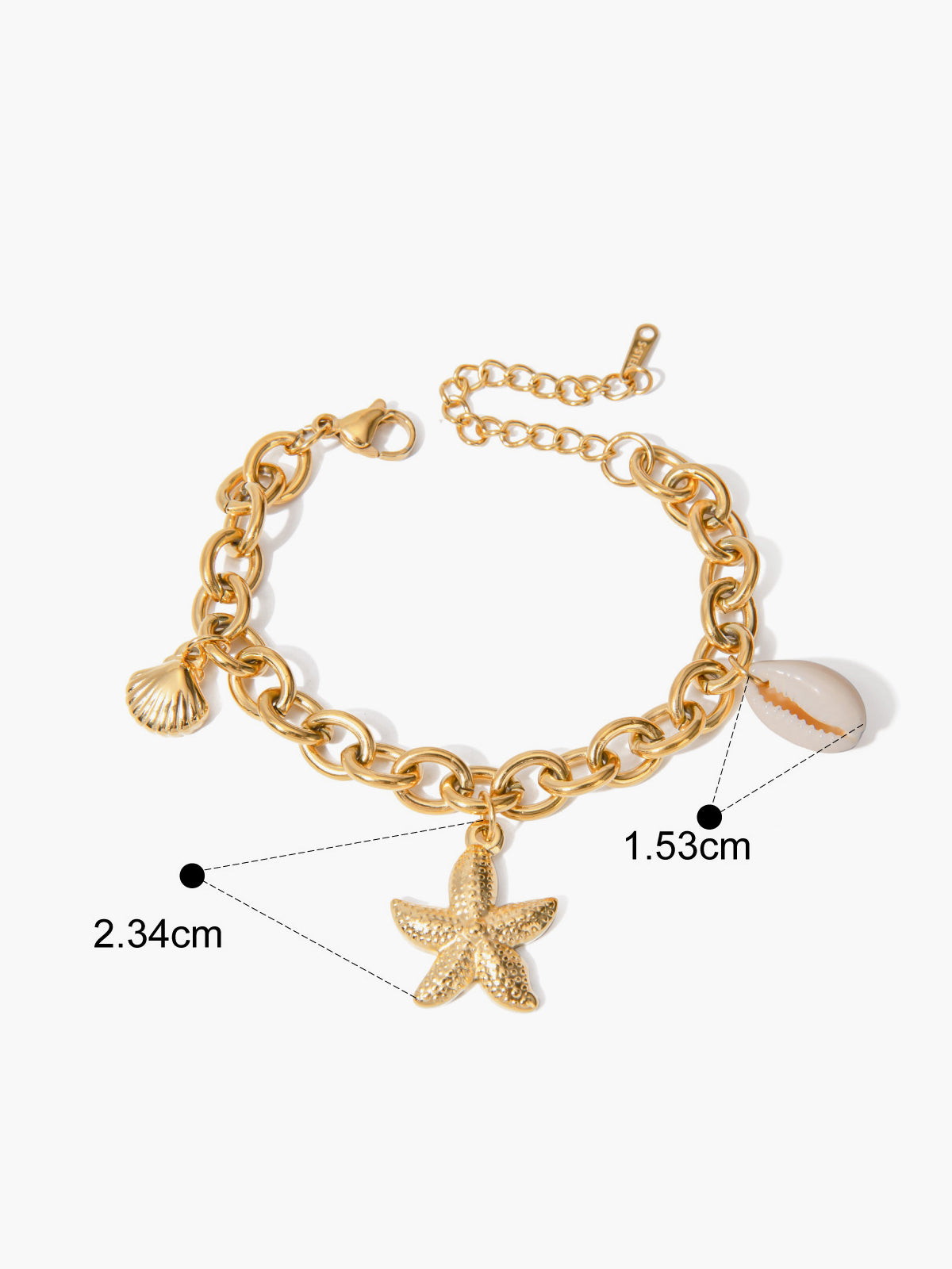 Delicate Beach Shell Chain Bracelet