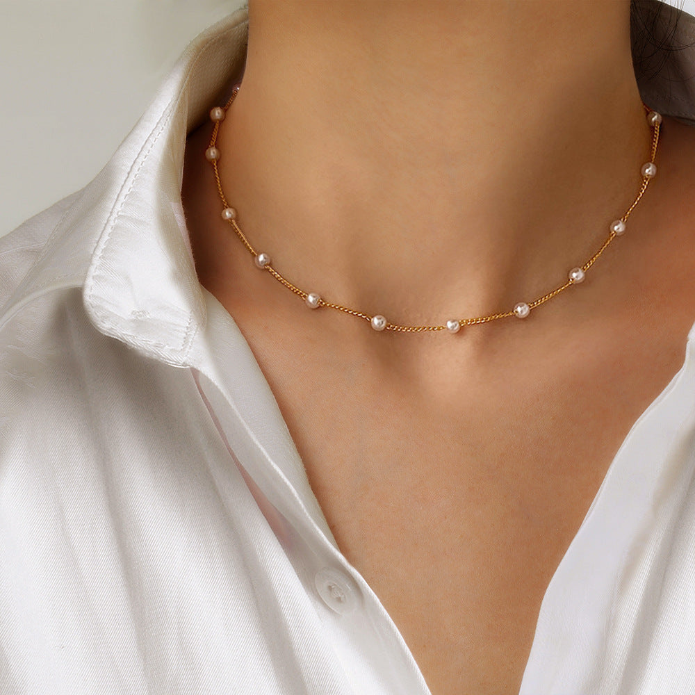 Luxurious White Pearl Pendant Necklace - Pexav