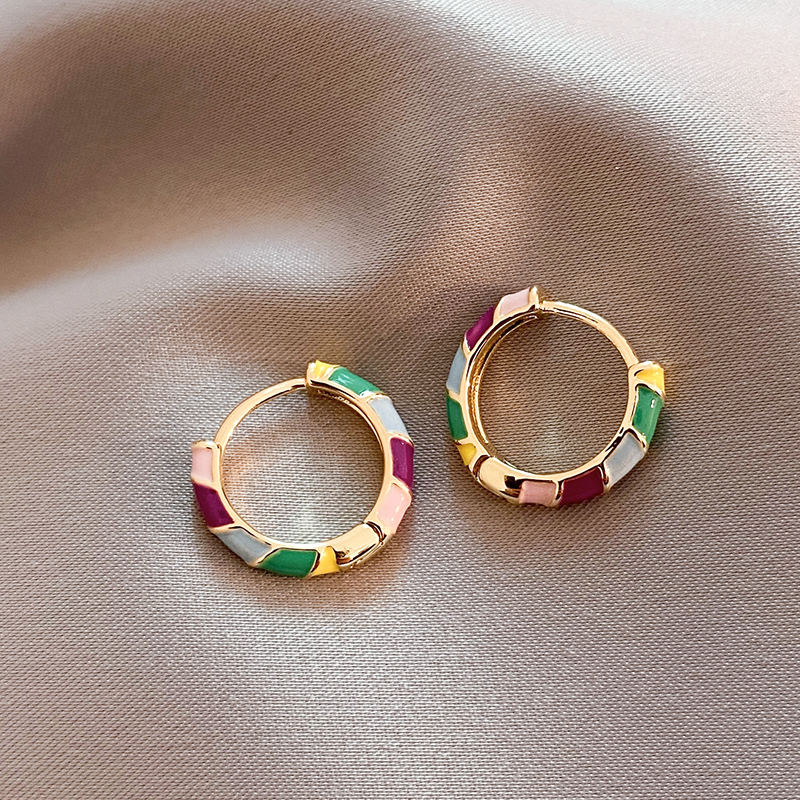 Elegant Rose Gold Drop Earrings - Nocini