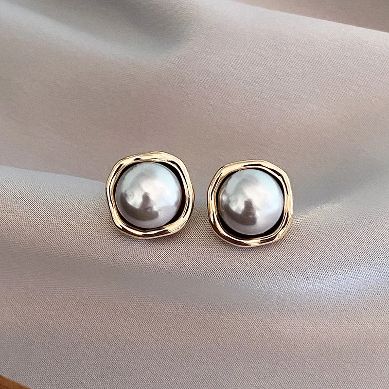 Classic White Pearl Drop Earrings - Nocini
