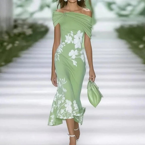 Pretty Knee Length Summer Dress