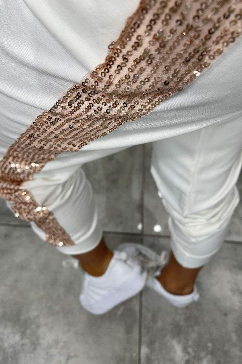 Glittery 2 Piece Women's Outfit Set