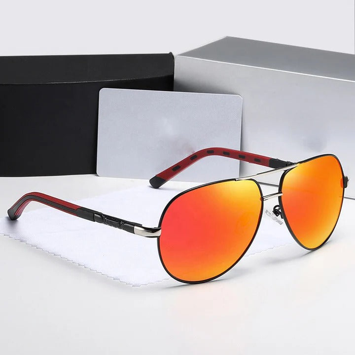 Polarized Metal Aviator Sunglasses