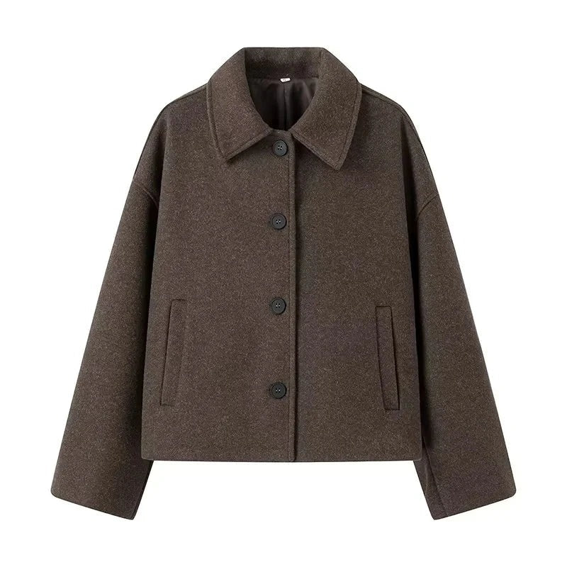 Classic Fit Womens Wool Coat - Nocini
