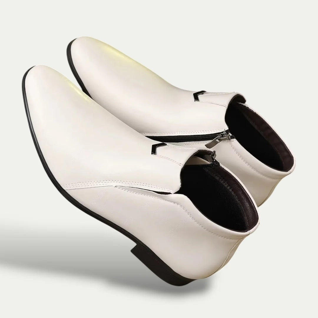 Classic Men's Leather Ankle Boots - Smart Dress Shoes