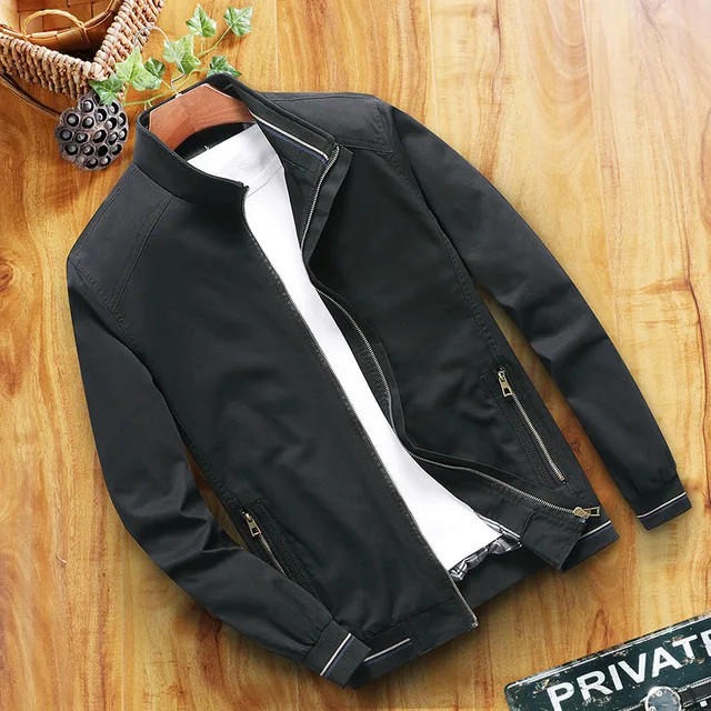 Men's Lightweight Water Resistant Slim Fit Jacket