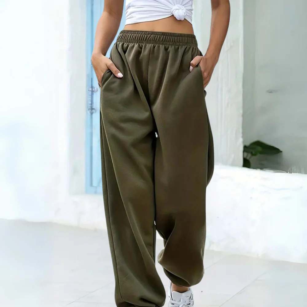 Comfortable Women's Jogger Pants with Elastic Waistband