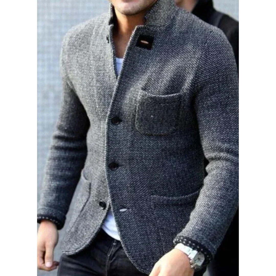 Slim Fit Men's Wool Business Jacket