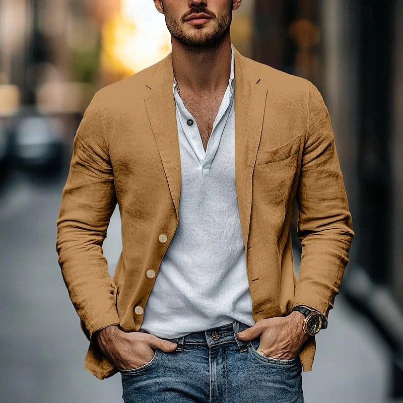 Lightweight Classic Fit Summer Jacket for Men