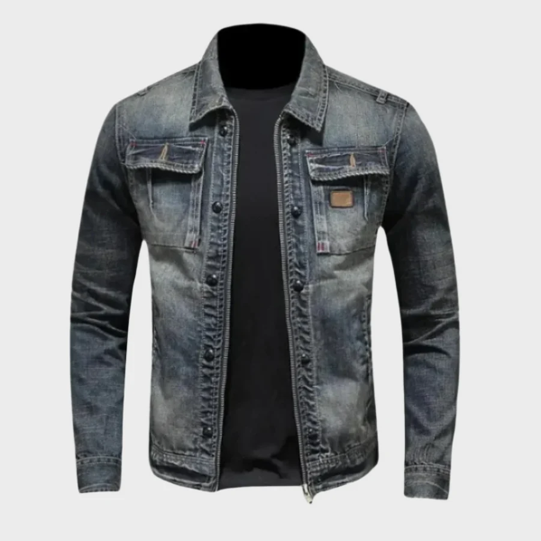 Classic Fit Mens Denim Jacket - Nocini