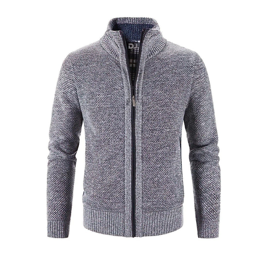 Men's Slim Fit Zip Cardigan Sweater