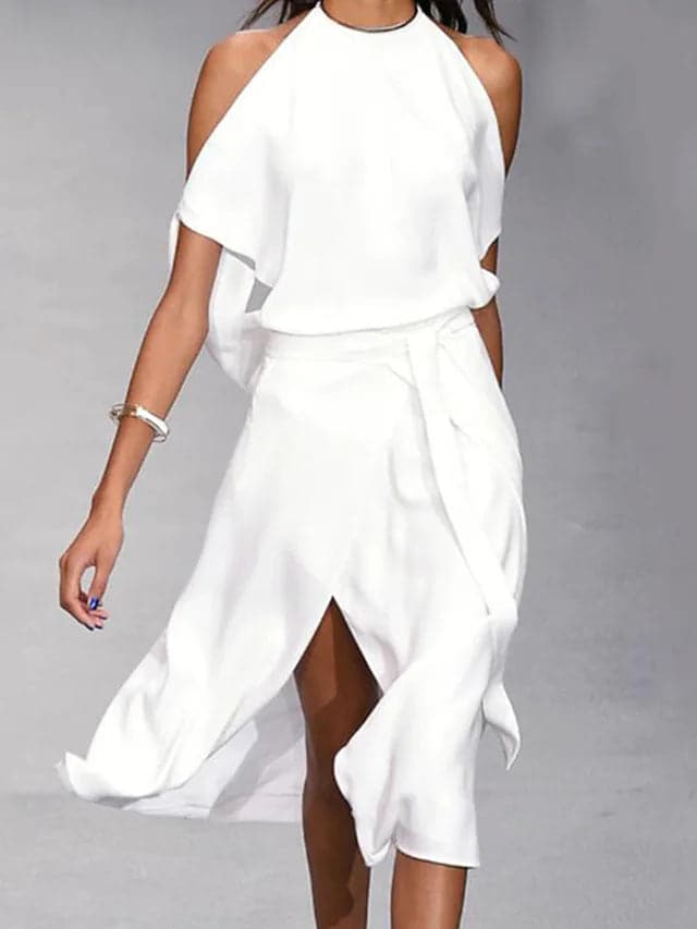 Elegant Off Shoulder Women's Dress