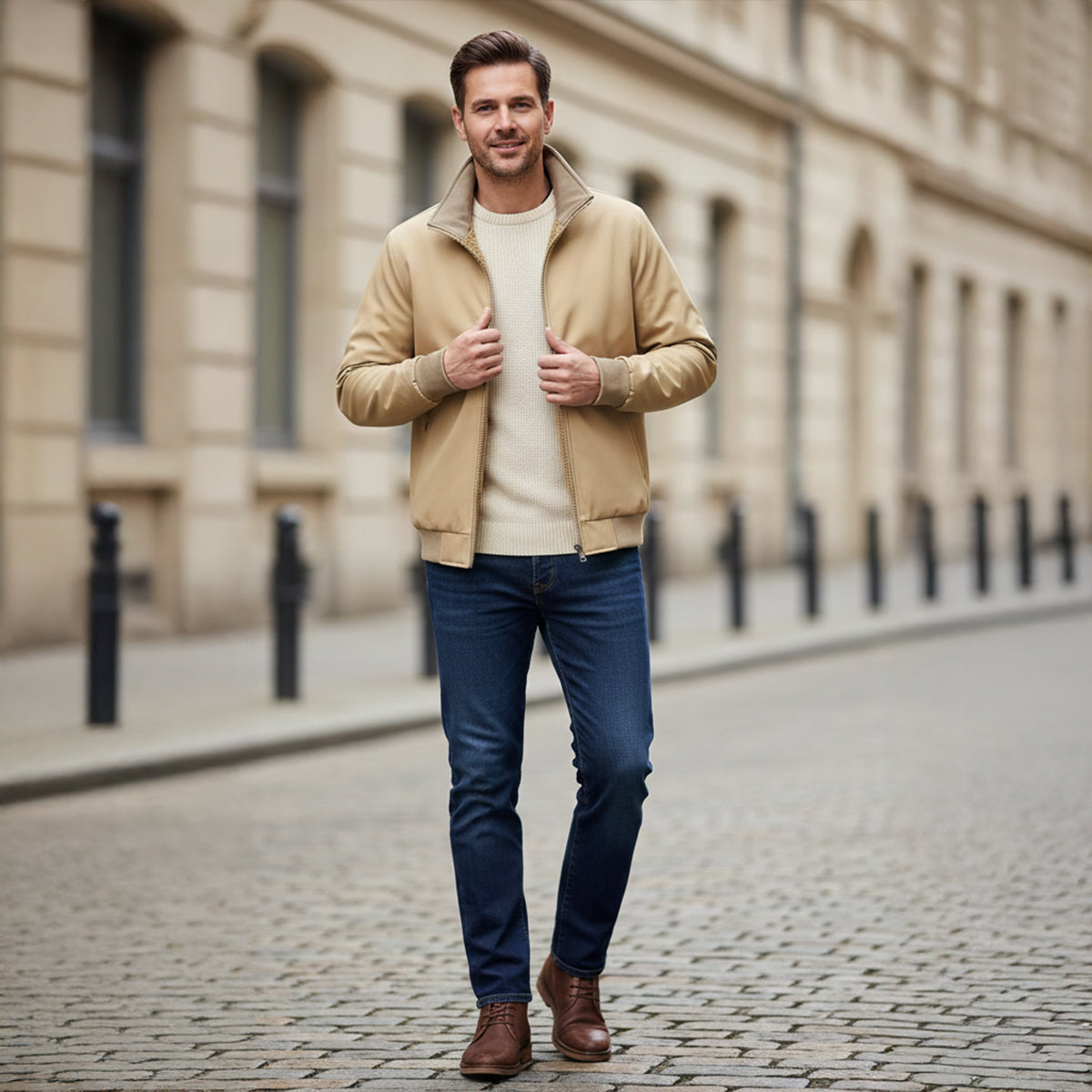 Waterproof Men's Fleece Jacket - Lightweight Windbreaker Coat