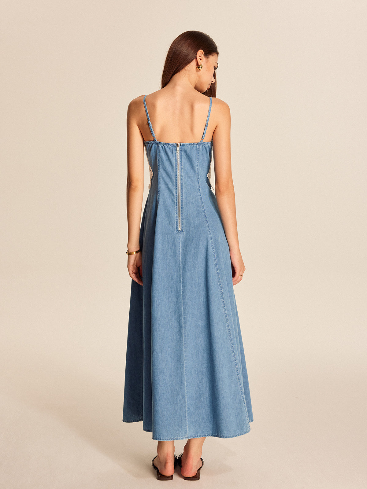 Pretty Embroidered Blue Summer Dress