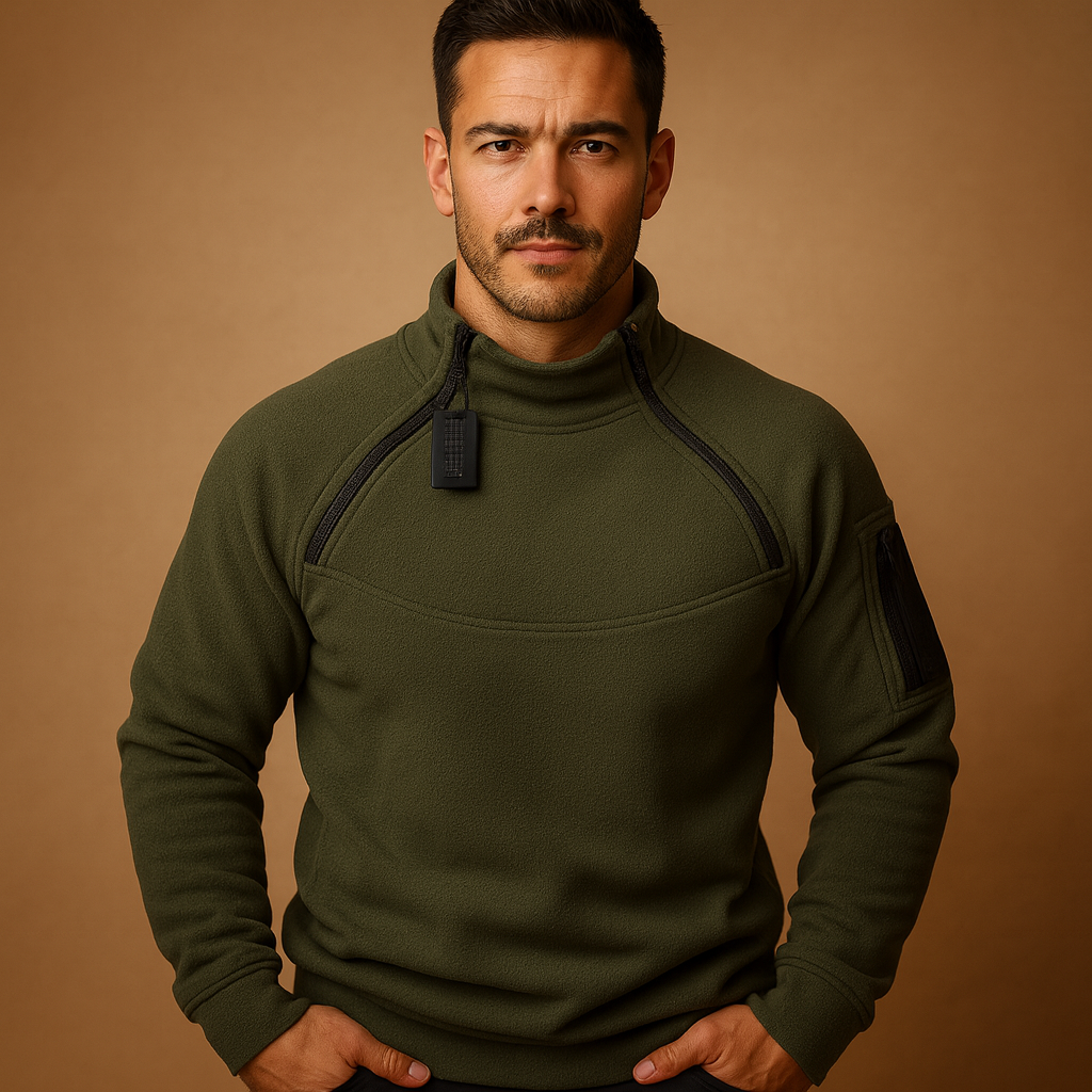 Men’s lightweight crew neck sweater with soft flexible fabric, designed for everyday comfort and minimalist year-round style.