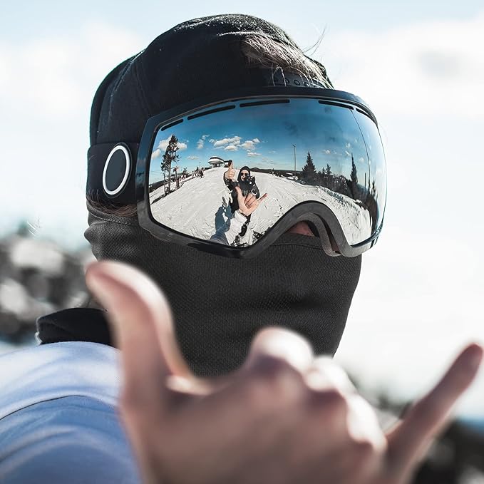 Lightweight Ski Mask with UV Protection - AlpineShield-Black-Nora Luxe