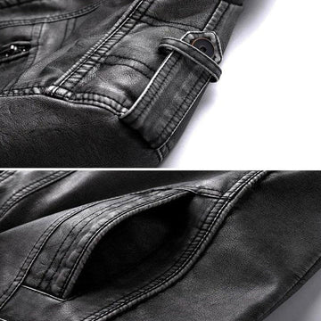 Classic Mens Brown Leather Motorcycle Jacket