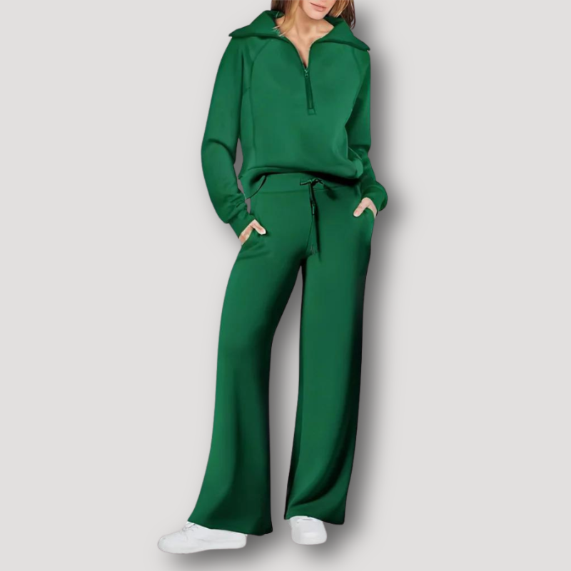 Comfortable Women's Pajama Set with Top and Leggings