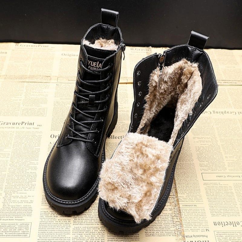 Luxury Black Leather Women's Winter Boots - Bella-3-Nora Luxe