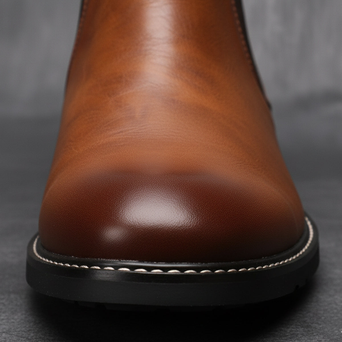 Traditional Men's Genuine Leather Chelsea Boots