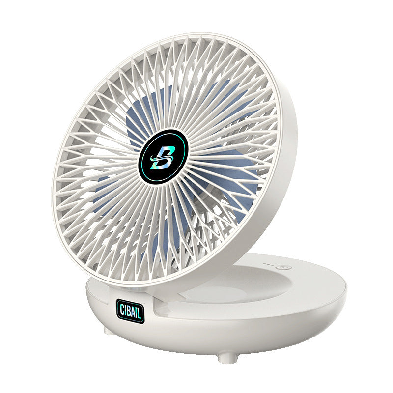 Mini Foldable Fan - CoolBreeze-White-Nora Luxe