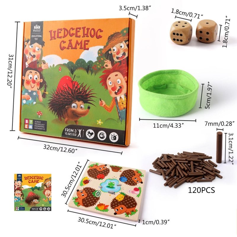 Montessori Counting and Sensory Toys for Preschoolers - CountingWithSpikes-Nora Luxe