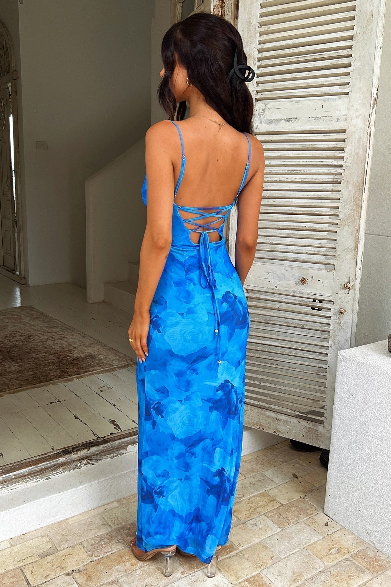 Navy Blue Elegant Wedding Guest Dress