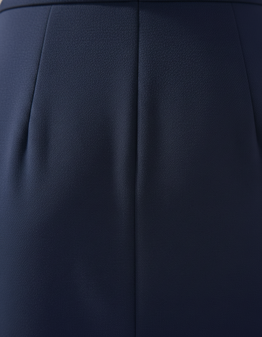 Classic Dark Blue Knee Length Party Dress