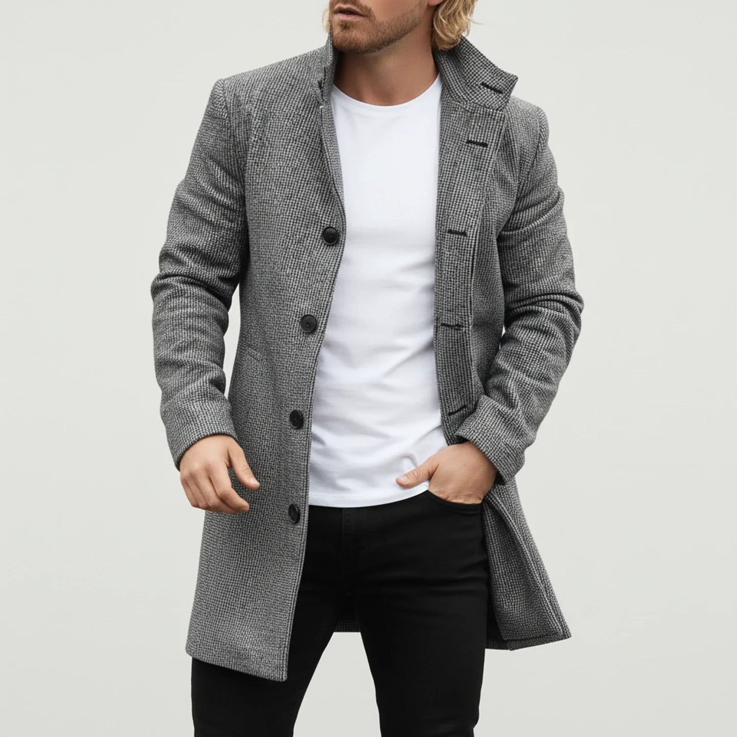Classic Fit Mens Pea Coat