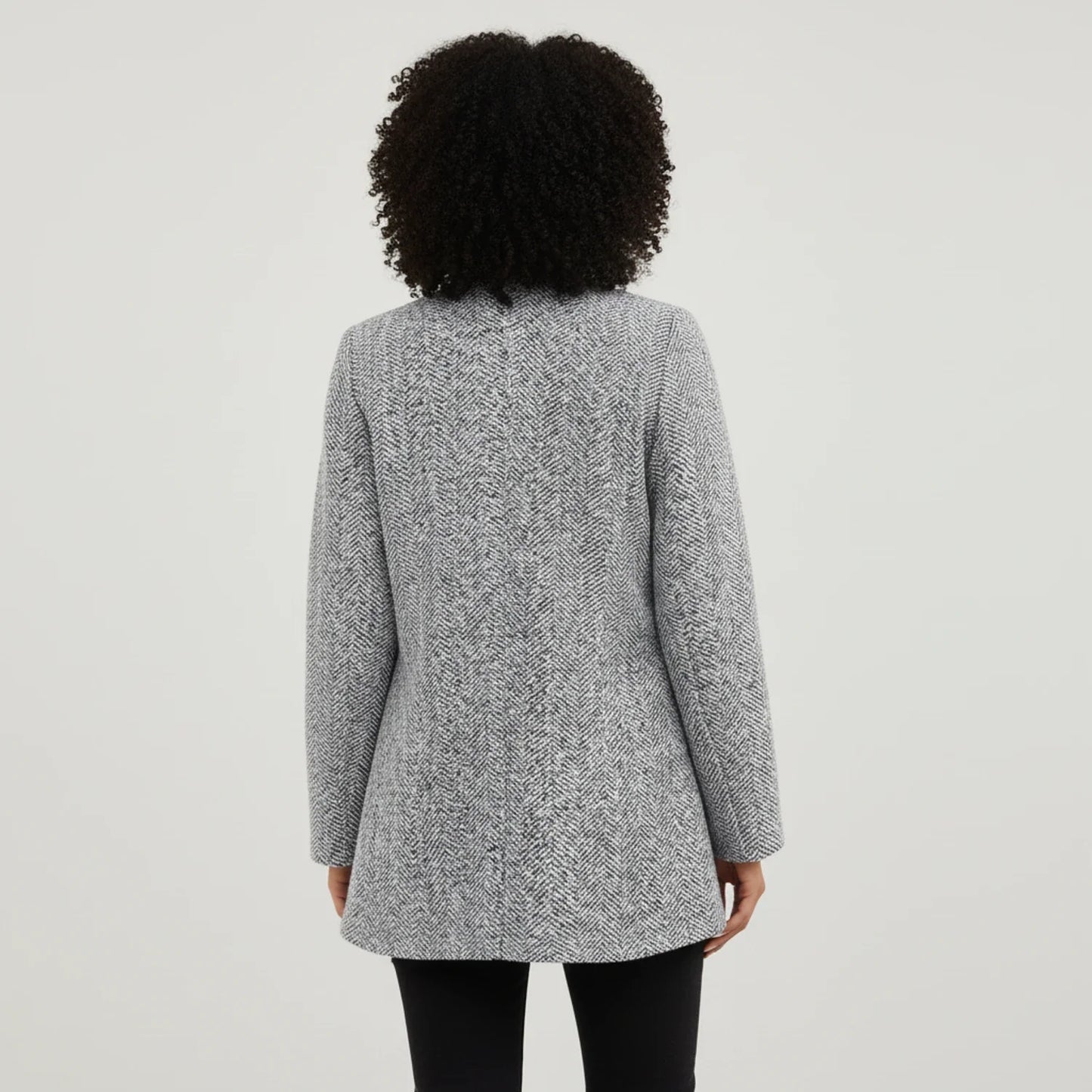Relaxed Fit Women's Open Jacket Coat