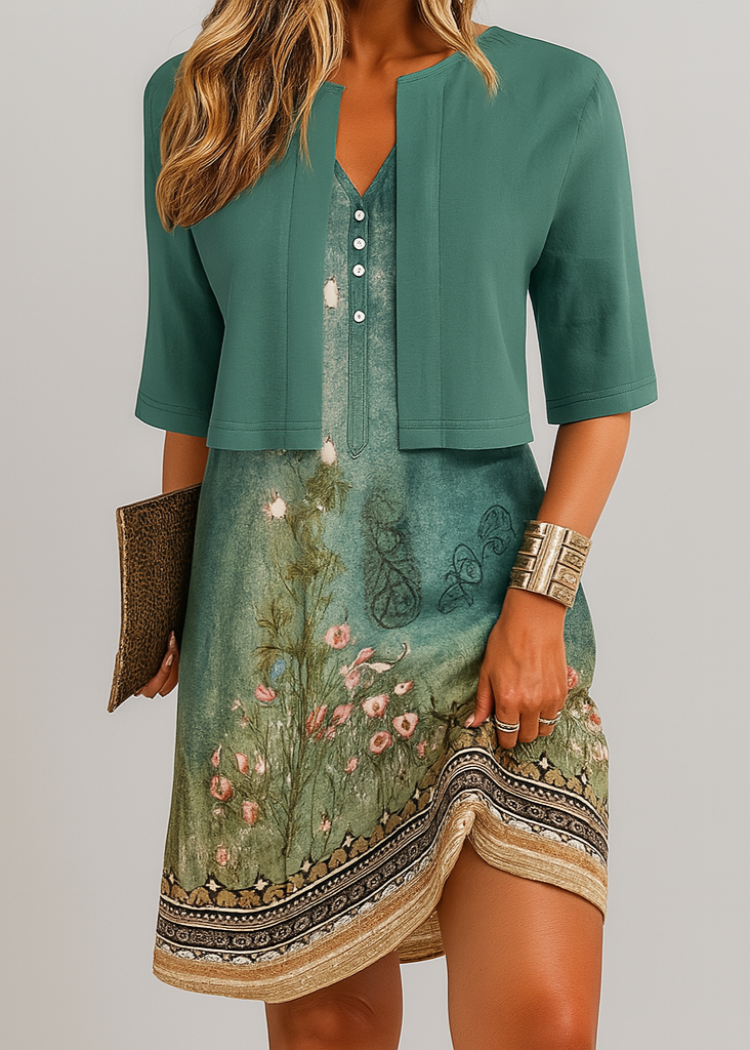 Beautiful 2 Piece Maxi Skirt Dress