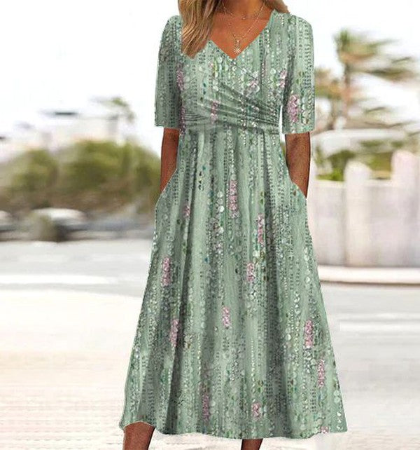 Beautiful Floral Women's Sundress - Olytrend
