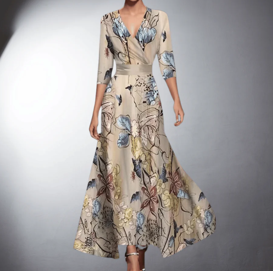 Beautiful Women's Floral Maxi Dress - Olytrend