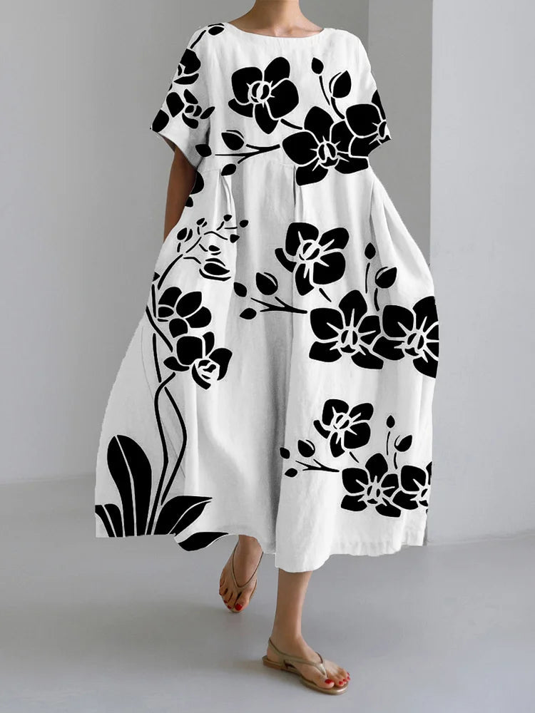 Beautiful Floral Party Dress for Women - Olytrend