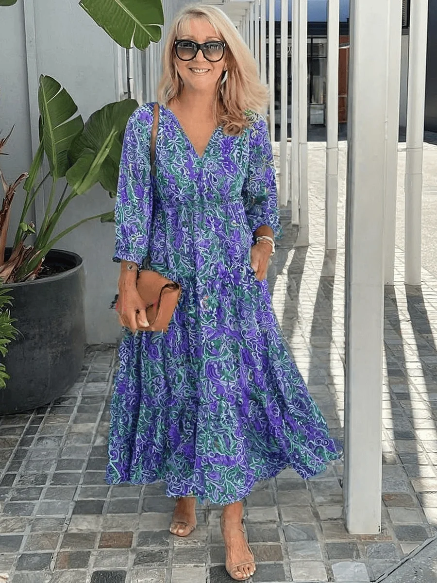 Bohemian Floral Summer Dress