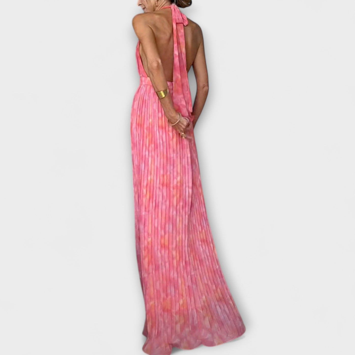 Beautiful Halter Neck Flowy Maxi Dress for Women