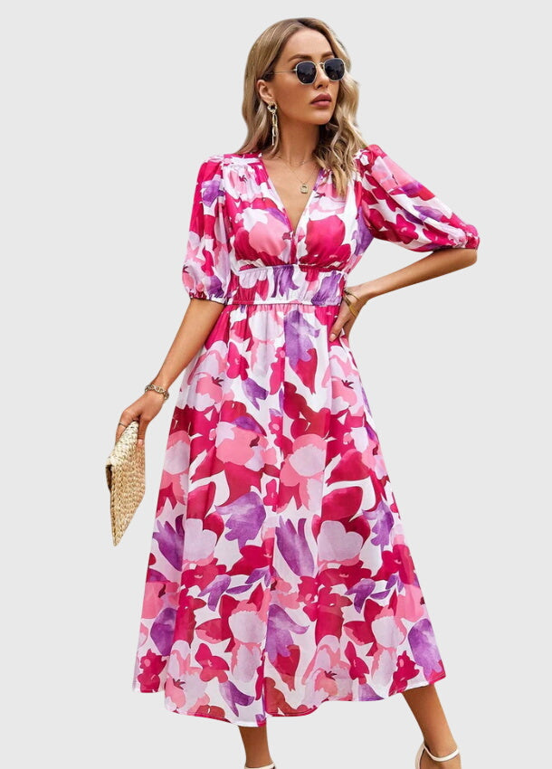 Beautiful Flower Knee Length Party Dress