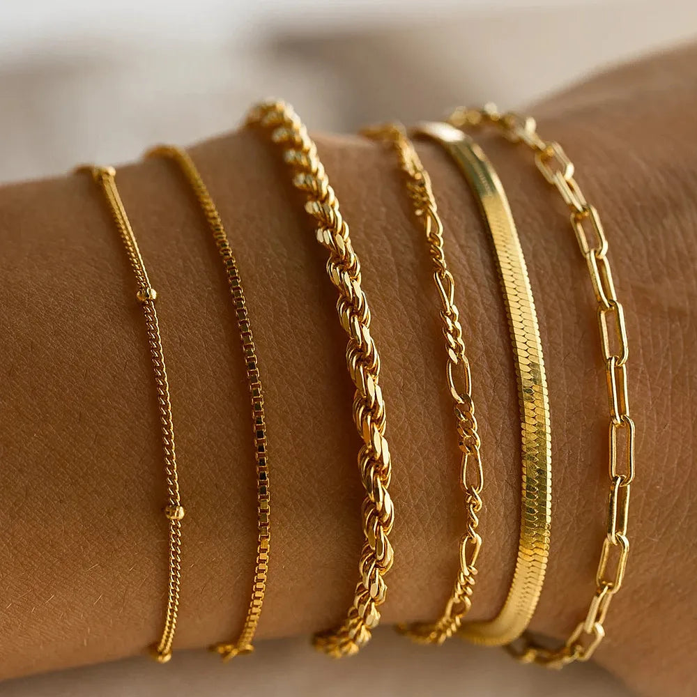 6 Piece Elegant Bangle Set - Pexav
