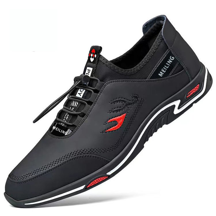 Sporty Men's Sneakers - StrideLux-Blue-6.0-Nora Luxe