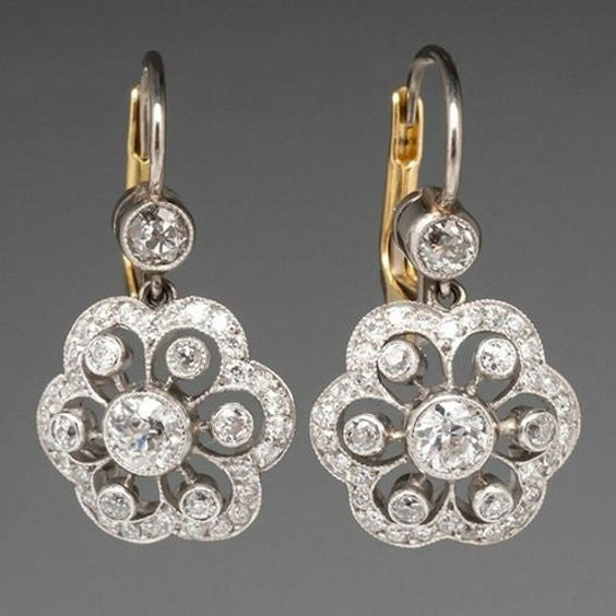 Boho Chic Crystal Drop Earrings - Pexav