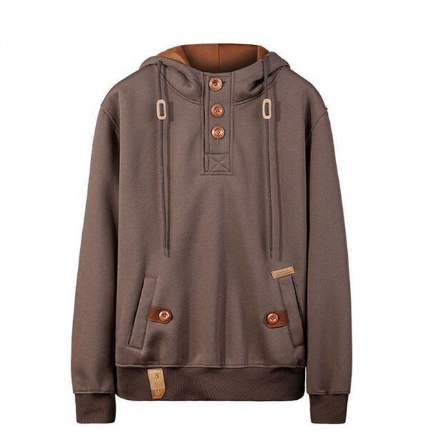 Casual Fleece Drawstring Hoodie Jacket