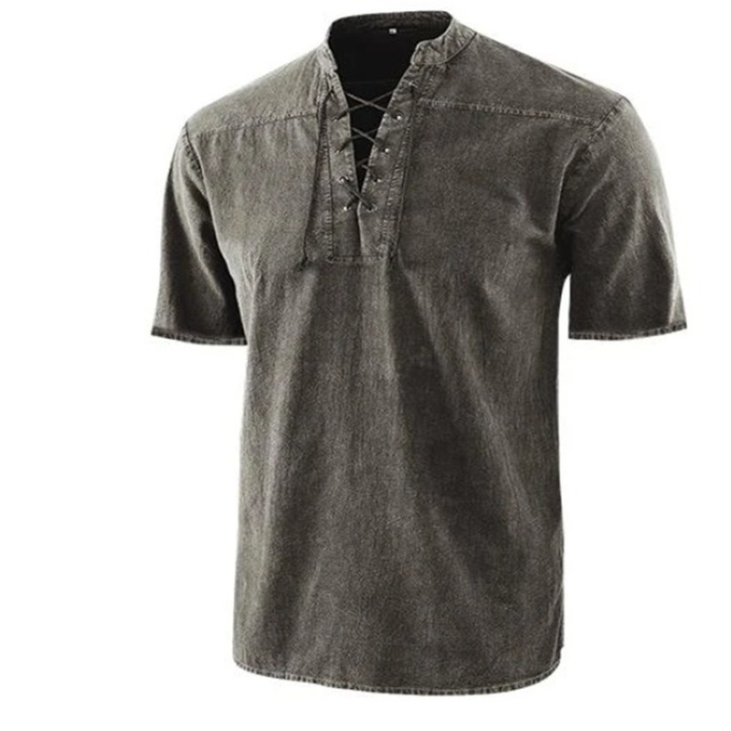 Casual Short Sleeve Mens Shirt with Comfort Fit