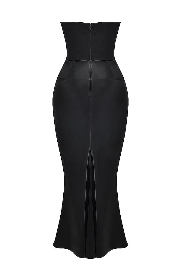 Elegant Black Formal Evening Dress