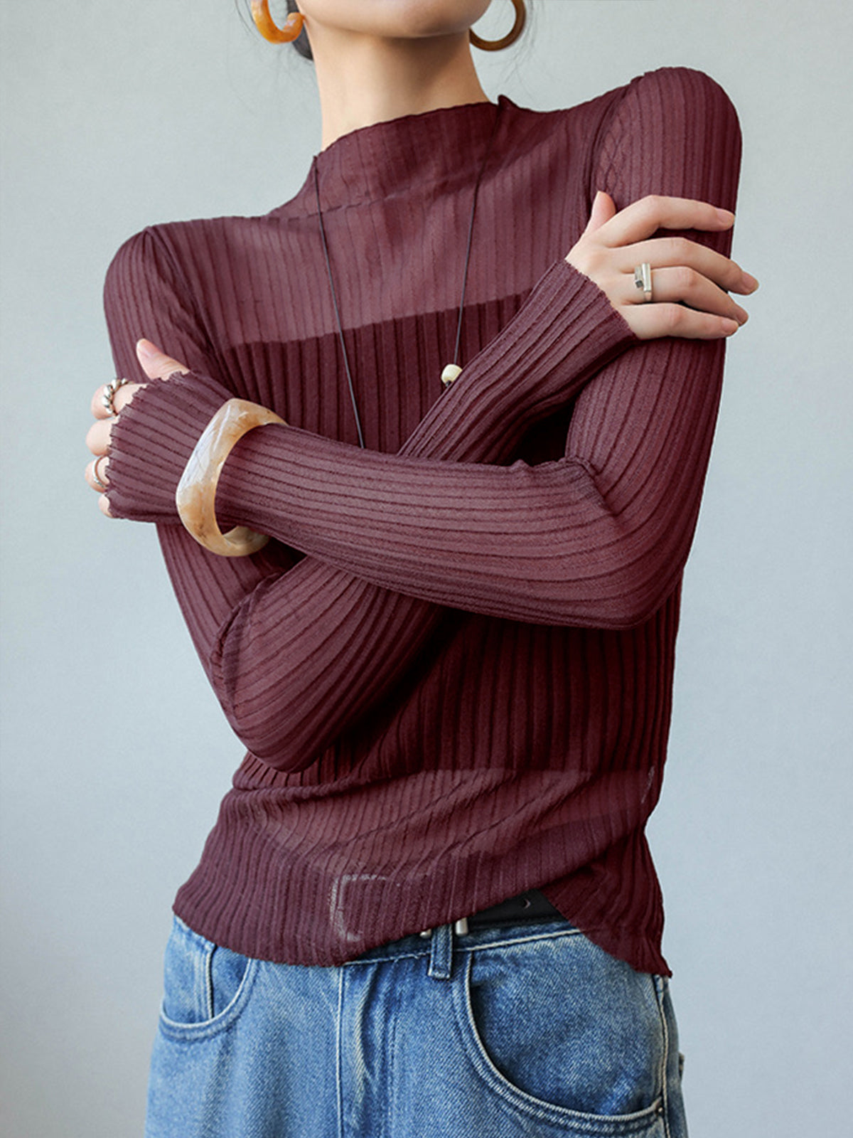 Lightweight Fit Crew Neck Sweater